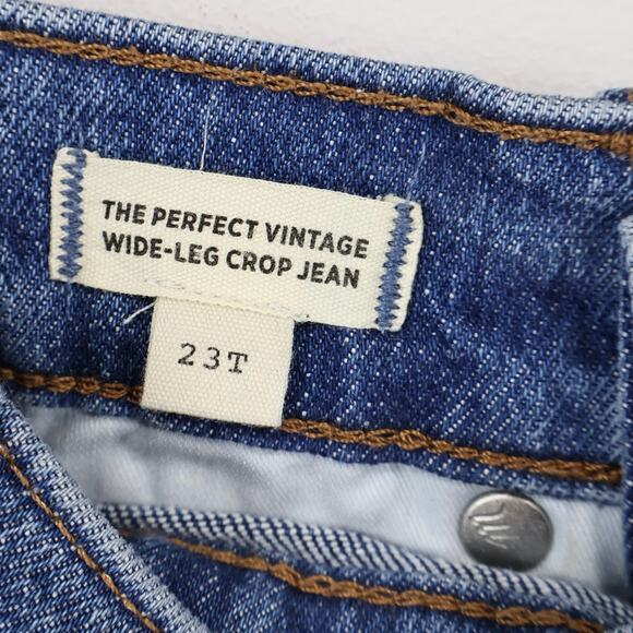NWOT Madewell The Tall Perfect Vintage Wide-Leg Crop Jean Cresslow Wash 23 Tall - Picture 5 of 8
